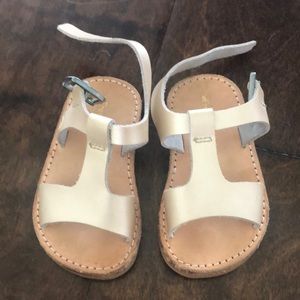 Freshly picked gold sandals